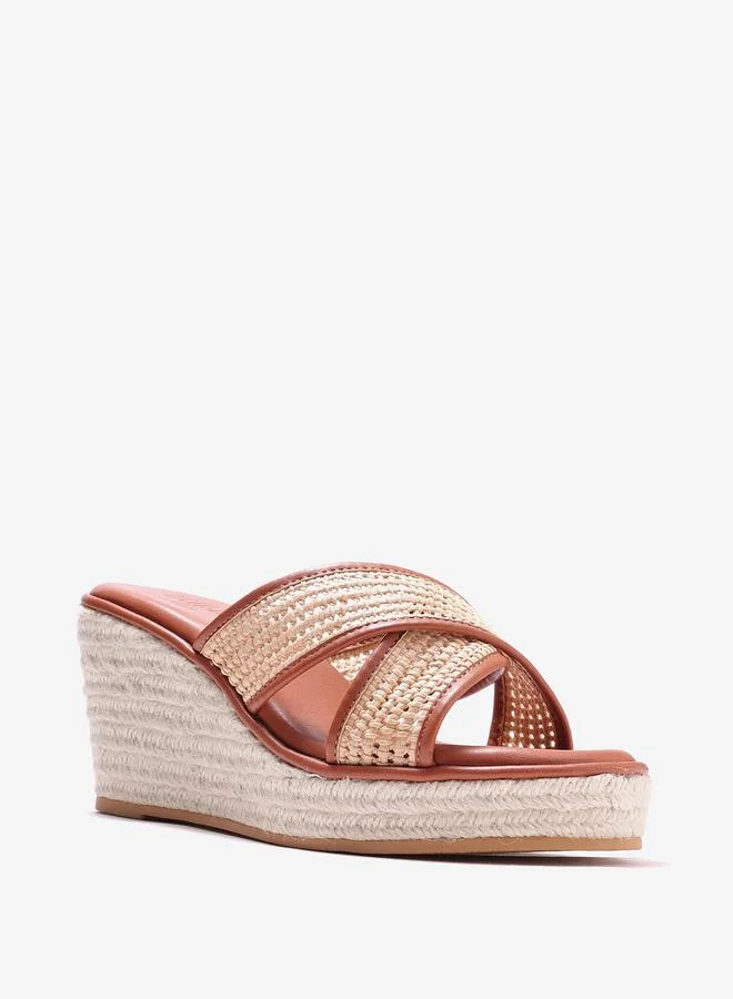 حكايات الأزواج صندل اسبادريل منسوج بكعب ويدج